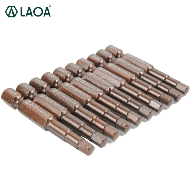 LAOA S2 60HRC Hex Screwdriver Bits Set Hexagonal Electric Screwdrivers Bit Kit With Magnetism 50mm
LAOA S2 60HRC Hex Screwdriver Bits Set Hexagonal Electric Screwdrivers Bit Kit With Magnetism 50mm