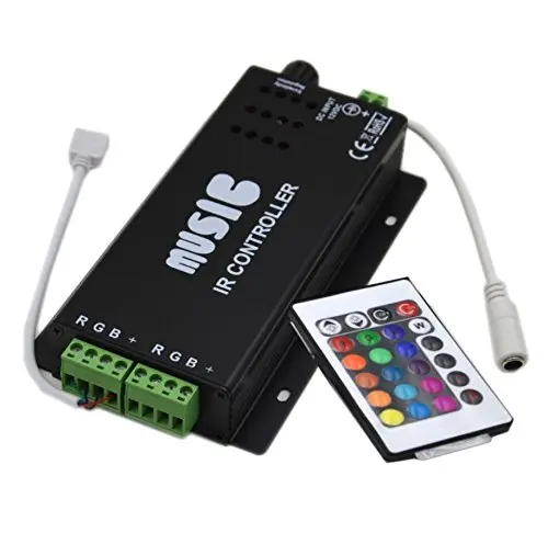 Sound Activated Multicolor RGB Music Controller Color Changing With Beat Includes Remote Control Use for LED Light Strips
Sound Activated Multicolor RGB Music Controller Color Changing With Beat Includes Remote Control Use for LED Light Strips