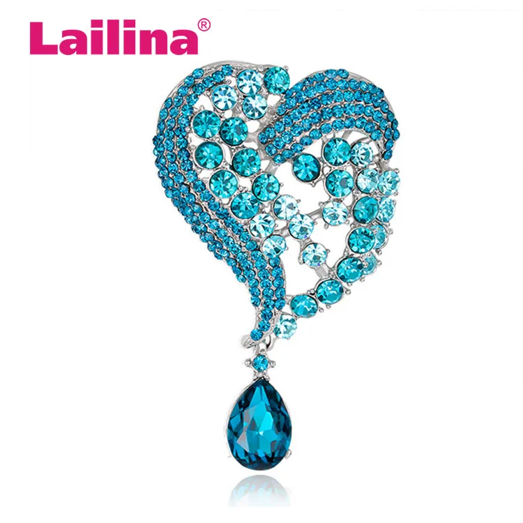High Quality Large Size aquamarine Crystal Water Drop Brooch Pins for Women or Wedding in Silver Color Plated
High Quality Large Size aquamarine Crystal Water Drop Brooch Pins for Women or Wedding in Silver Color Plated