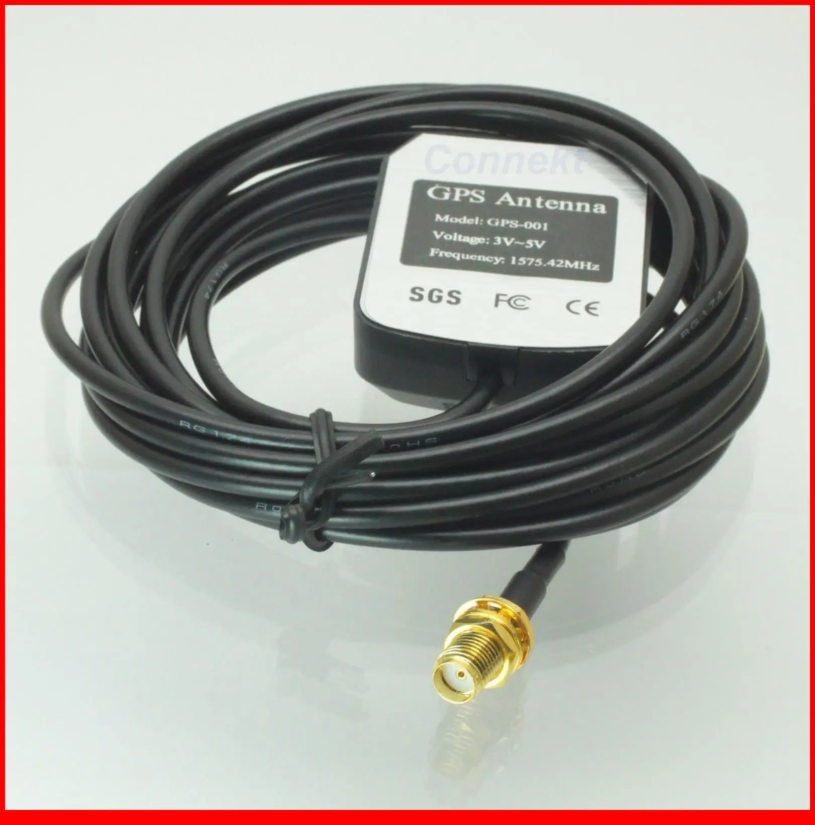5pcs/lot SMA female connector RG174 3M cable mini GPS Active Antenna 1575.42MHz 3-5V
5pcs/lot SMA female connector RG174 3M cable mini GPS Active Antenna 1575.42MHz 3-5V