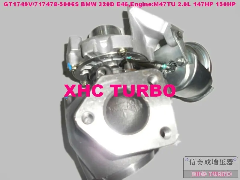 НОВЫЙ турбокомпрессор GT1749V/717478 750431 для BMW 120D 320D E46 520D, X3 M47TU 2.0L 147HP 150HP
НОВЫЙ турбокомпрессор GT1749V/717478 750431 для BMW 120D 320D E46 520D, X3 M47TU 2.0L 147HP 150HP