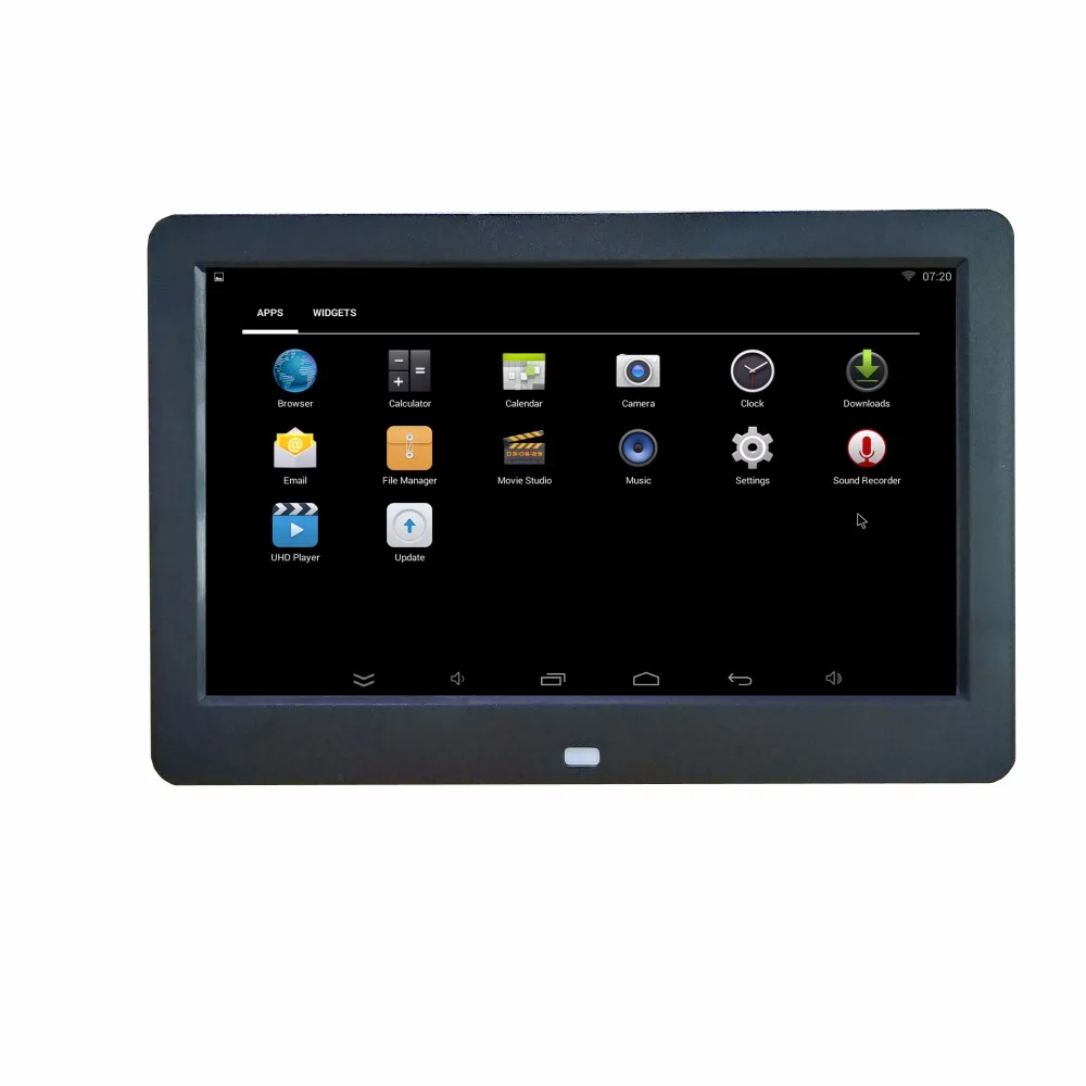 10 inch 16X9 WIFI Android operation system Ram 512MB ROM 8G support Mouse download install App software digital photo frame
10 inch 16X9 WIFI Android operation system Ram 512MB ROM 8G support Mouse download install App software digital photo frame