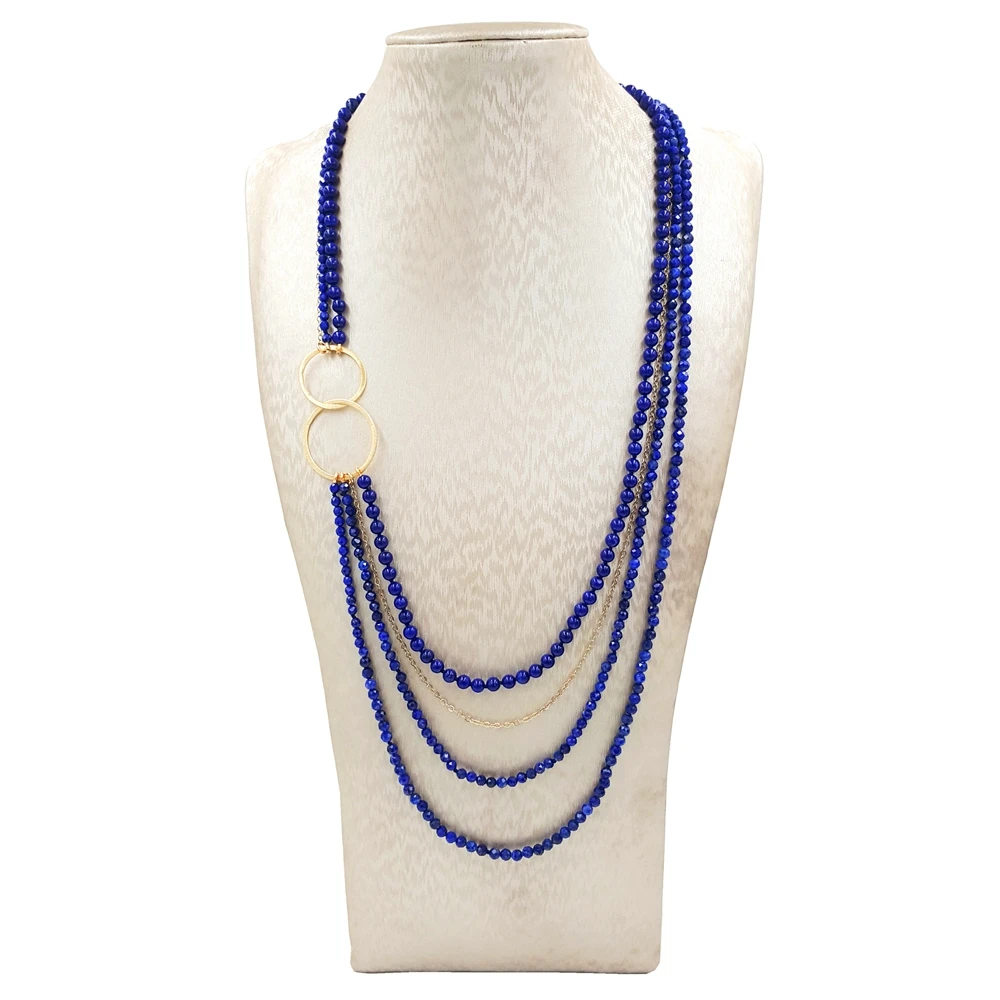Lii Ji Lapsi Lazuli 925 Sterling Silver 18K Plated 14K Gold Filled Chain Necklace Natural Stone Handmade Jewelry
Lii Ji Lapsi Lazuli 925 Sterling Silver 18K Plated 14K Gold Filled Chain Necklace Natural Stone Handmade Jewelry