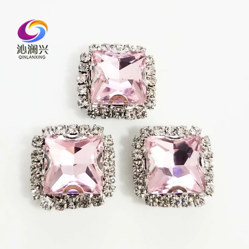Pink Color Glass Crystal Rhinestones, Square Shape Buckle, Used for Needlework, DIY/ Apparel Sewing Accessories
Pink Color Glass Crystal Rhinestones, Square Shape Buckle, Used for Needlework, DIY/ Apparel Sewing Accessories