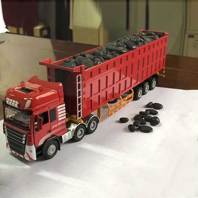 Children's alloy toy dump truck tipper semi-trailer engineering large truck simulation boy truck model W95
Children's alloy toy dump truck tipper semi-trailer engineering large truck simulation boy truck model W95