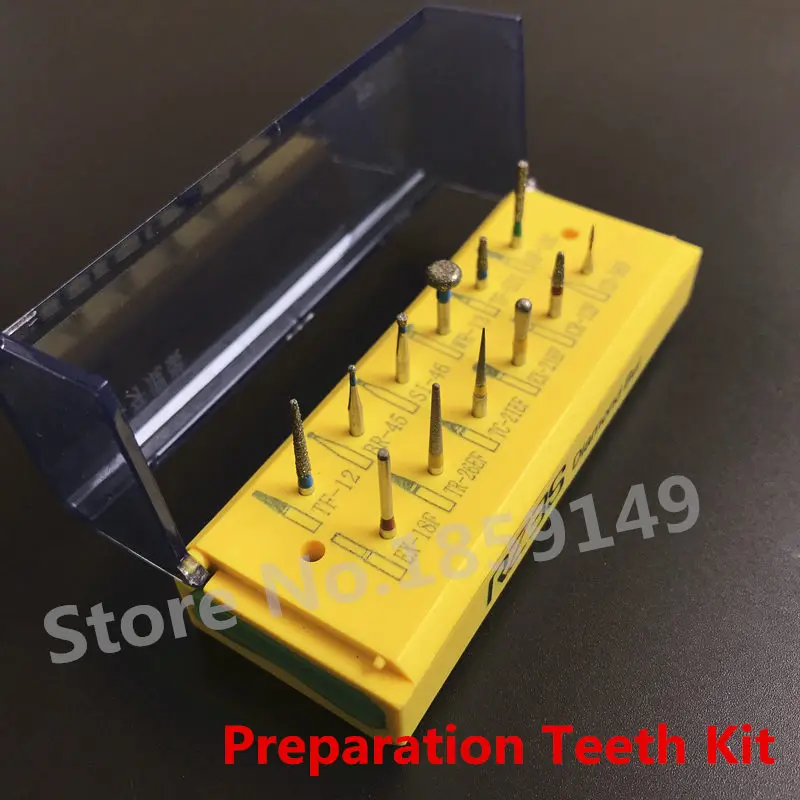 Dental Preparation Teeth Kit standard kit Dental Bur FG 1.6mm Dental Diamond Bur 12pcs/set
Dental Preparation Teeth Kit standard kit Dental Bur FG 1.6mm Dental Diamond Bur 12pcs/set