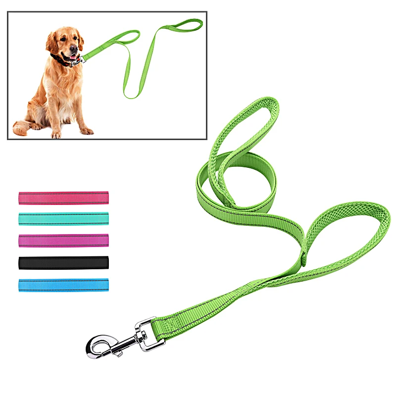 Double Handles Nylon Dog Leash Reflective pet Walking Leashes soft mesh 2 Handles dog Training Lead For Medium Large Dogs
Double Handles Nylon Dog Leash Reflective pet Walking Leashes soft mesh 2 Handles dog Training Lead For Medium Large Dogs