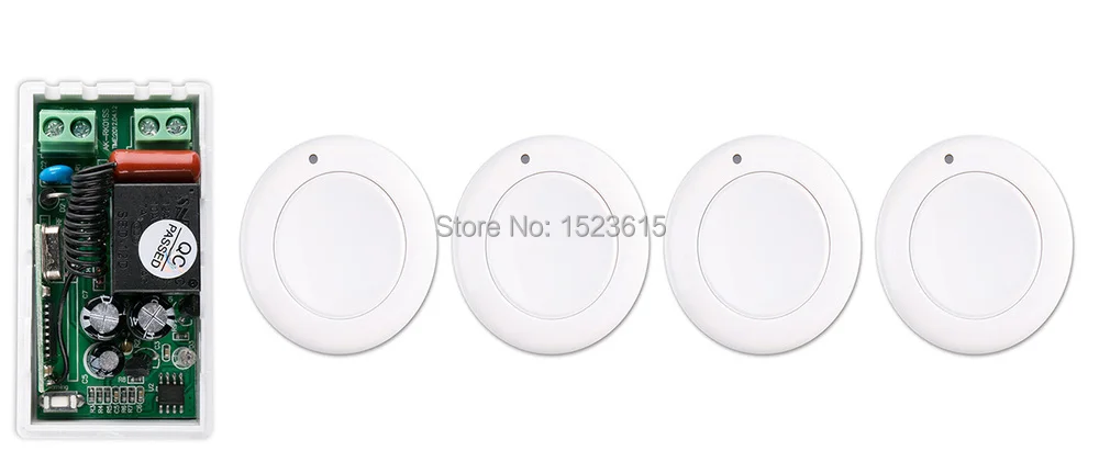 most simple wiring New AC 220 V 1CH Wireless Remote Control Switch System Receiver & 4*White wall Panel Sticky Remote
most simple wiring New AC 220 V 1CH Wireless Remote Control Switch System Receiver & 4*White wall Panel Sticky Remote