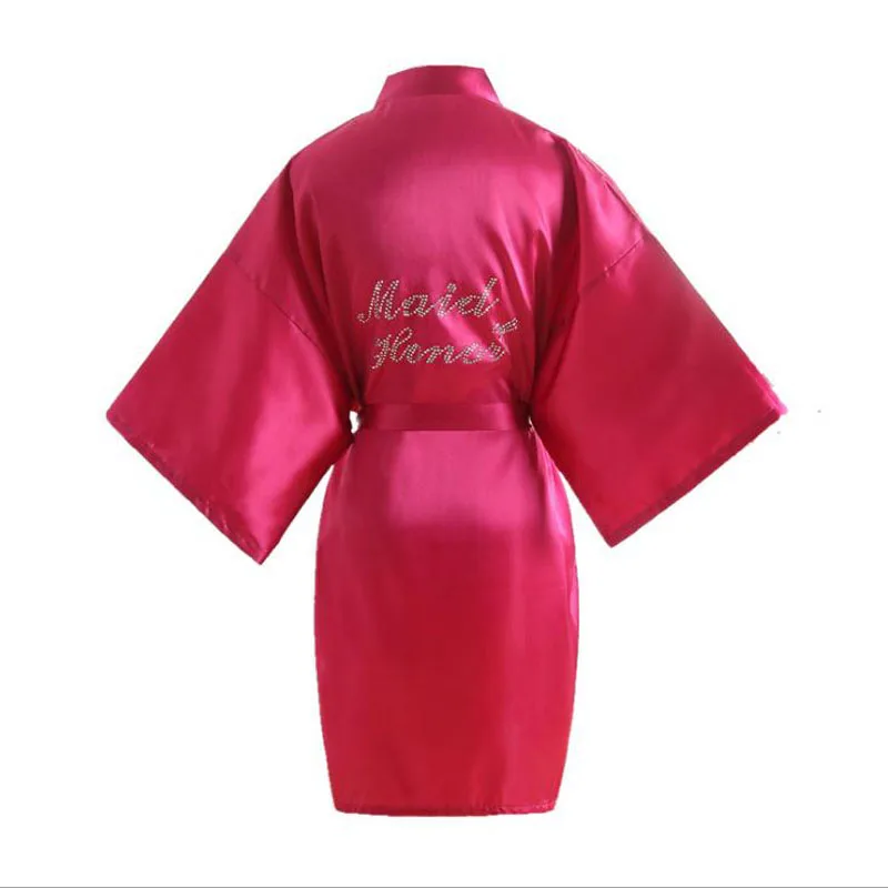 Sexy Female Satin Kimono Gown Solid Diamond Maid of honor Robe Wedding Short Robe Women Mini Bathrobe Sleepwear make-up Robe
Sexy Female Satin Kimono Gown Solid Diamond Maid of honor Robe Wedding Short Robe Women Mini Bathrobe Sleepwear make-up Robe