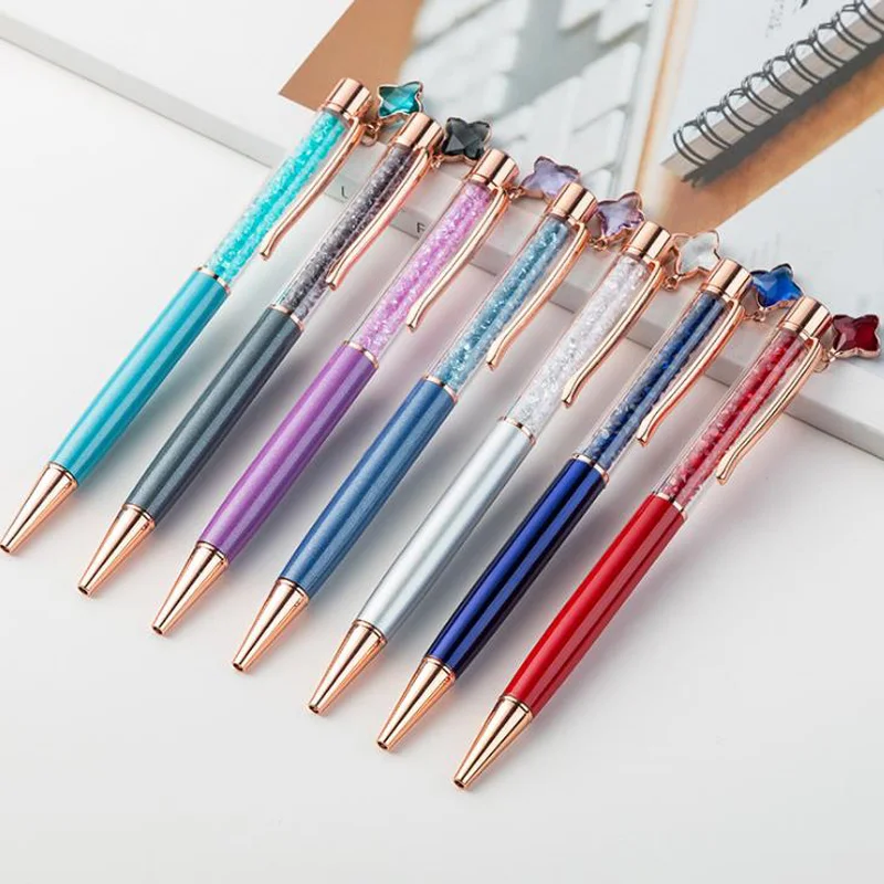 10pcs /lot Creative Crystal Pen Diamond Ballpoint Pens Star Pendant Metal Pen Stationery 13colors for options
10pcs /lot Creative Crystal Pen Diamond Ballpoint Pens Star Pendant Metal Pen Stationery 13colors for options
