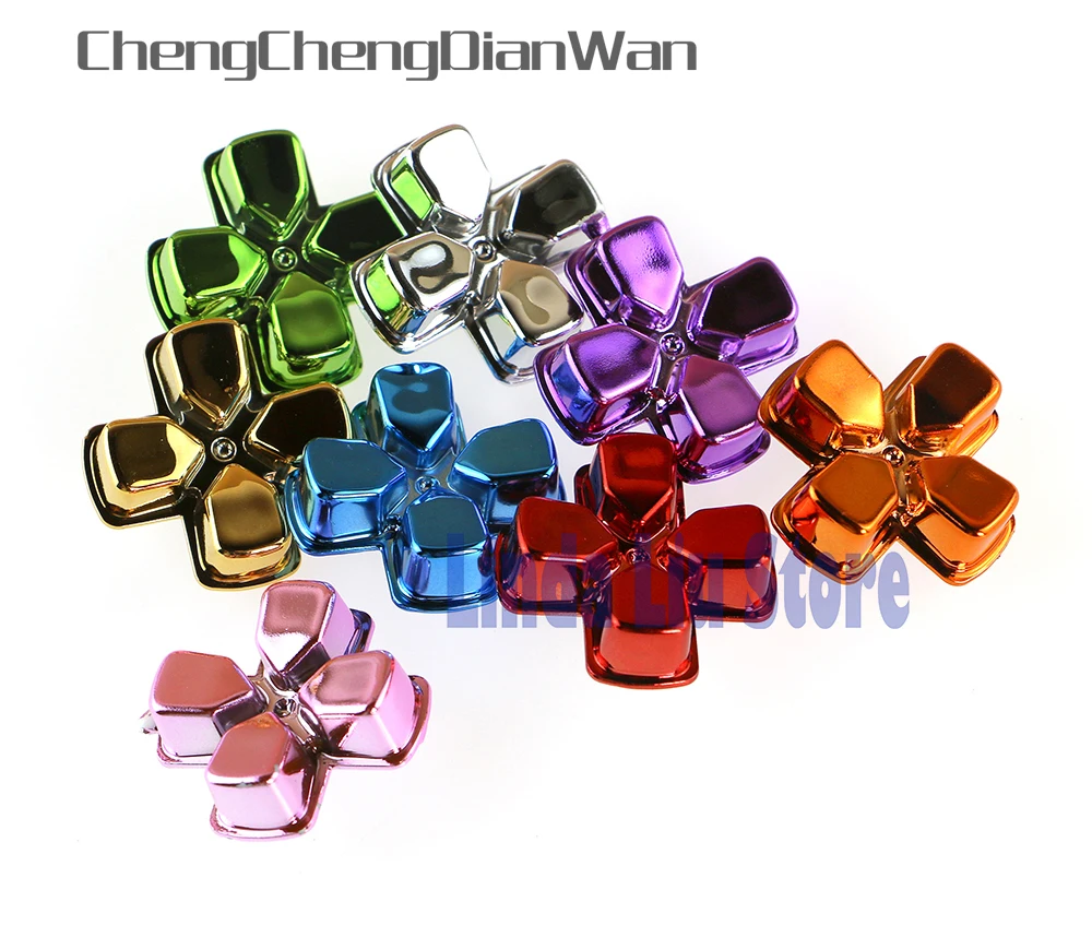 ChengChengDianWan 30pcs/lot 8 colors Chrome cross button controller buttons For PS4 Wireless Controller repair parts
ChengChengDianWan 30pcs/lot 8 colors Chrome cross button controller buttons For PS4 Wireless Controller repair parts