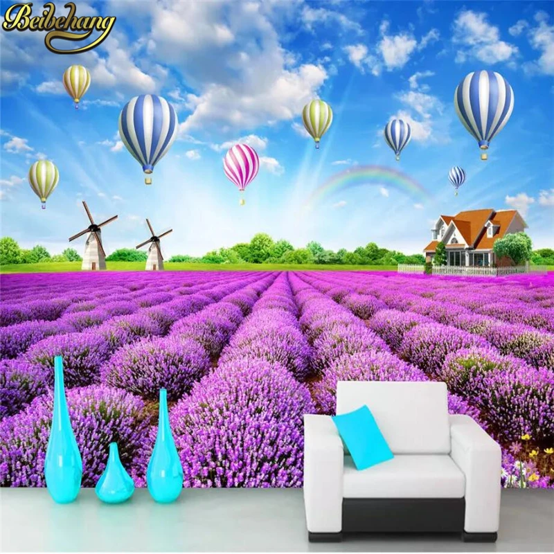 custom Lavender pastoral natural landscape Mural Wallpaper TV Background Wall paper Pictures For Bedroom Living Room Stickers
custom Lavender pastoral natural landscape Mural Wallpaper TV Background Wall paper Pictures For Bedroom Living Room Stickers