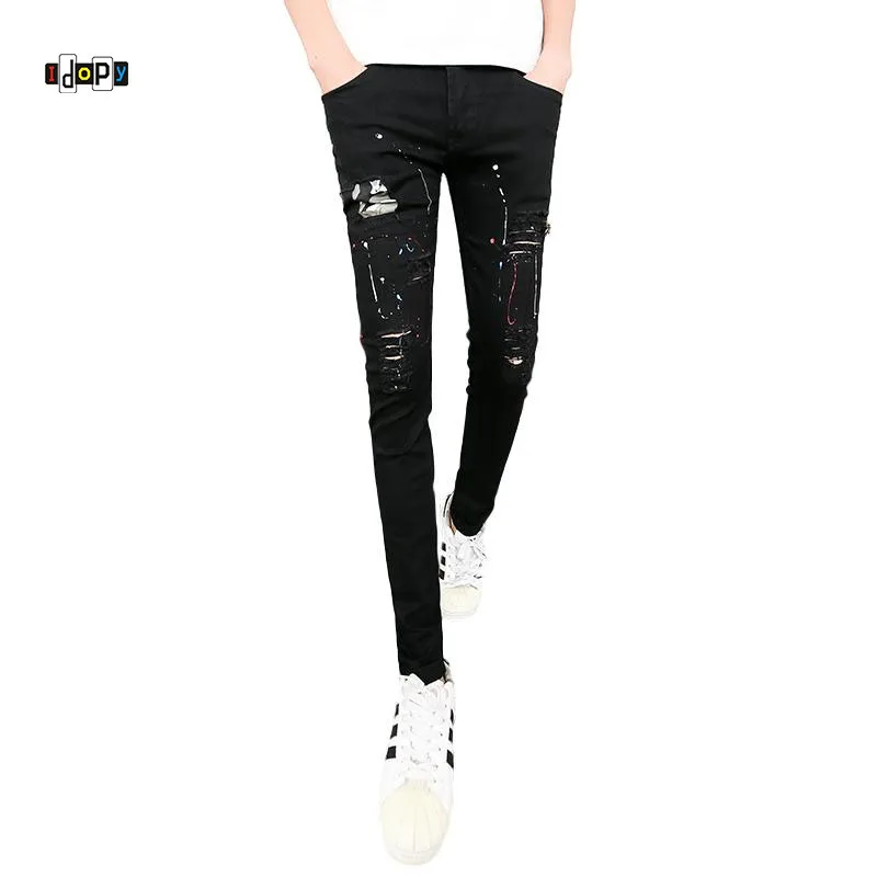 Idopy Fashion Mens Vintage Washed Jeans knee zippers Hip Hop Denim Pants Hi-street Elastic Jean Trousers For Men
Idopy Fashion Mens Vintage Washed Jeans knee zippers Hip Hop Denim Pants Hi-street Elastic Jean Trousers For Men