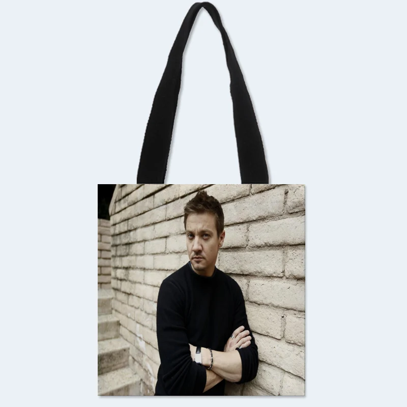 Custom Jeremy Renner printing shoulder bag canvas tote bag shopping travel bags book handbag Two sides printed custom logo
Custom Jeremy Renner printing shoulder bag canvas tote bag shopping travel bags book handbag Two sides printed custom logo