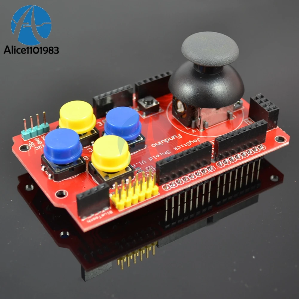 Gamepads JoyStick Keypad Shield for Arduino I2C 3.3V NRF24L01 NK 5110 LCD Controller Board Module
Gamepads JoyStick Keypad Shield for Arduino I2C 3.3V NRF24L01 NK 5110 LCD Controller Board Module