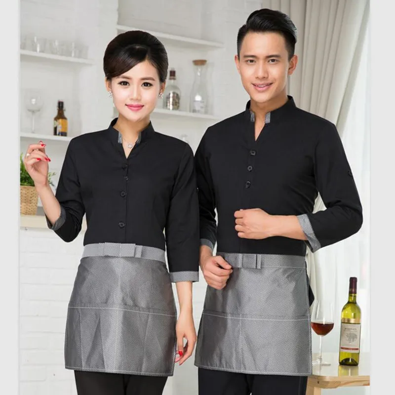 Hotel Work Clothes Women's Waitress Uniform Chinese Restaurants Fast Food Hot Pot Shop Cafe Waiters Long-sleeved Overalls H2395
Hotel Work Clothes Women's Waitress Uniform Chinese Restaurants Fast Food Hot Pot Shop Cafe Waiters Long-sleeved Overalls H2395