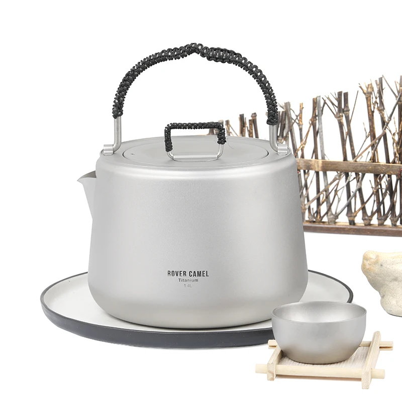 Tiartisan Cookware Water Kettle pure titanium Portable Coffee Pot Water Kettle Teapot with Mesh Bag For Travel Camping
Tiartisan Cookware Water Kettle pure titanium Portable Coffee Pot Water Kettle Teapot with Mesh Bag For Travel Camping