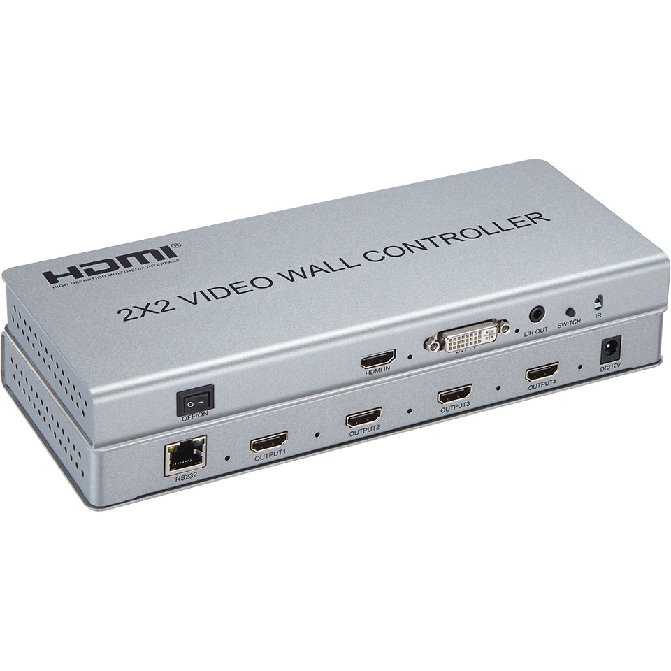 Видео настенный контроллер 2x2 видео настенный Процессор Поддержка DVI или HDMI вход в 4X HDMI выход с аудио и RS232 управлением
Видео настенный контроллер 2x2 видео настенный Процессор Поддержка DVI или HDMI вход в 4X HDMI выход с аудио и RS232 управлением