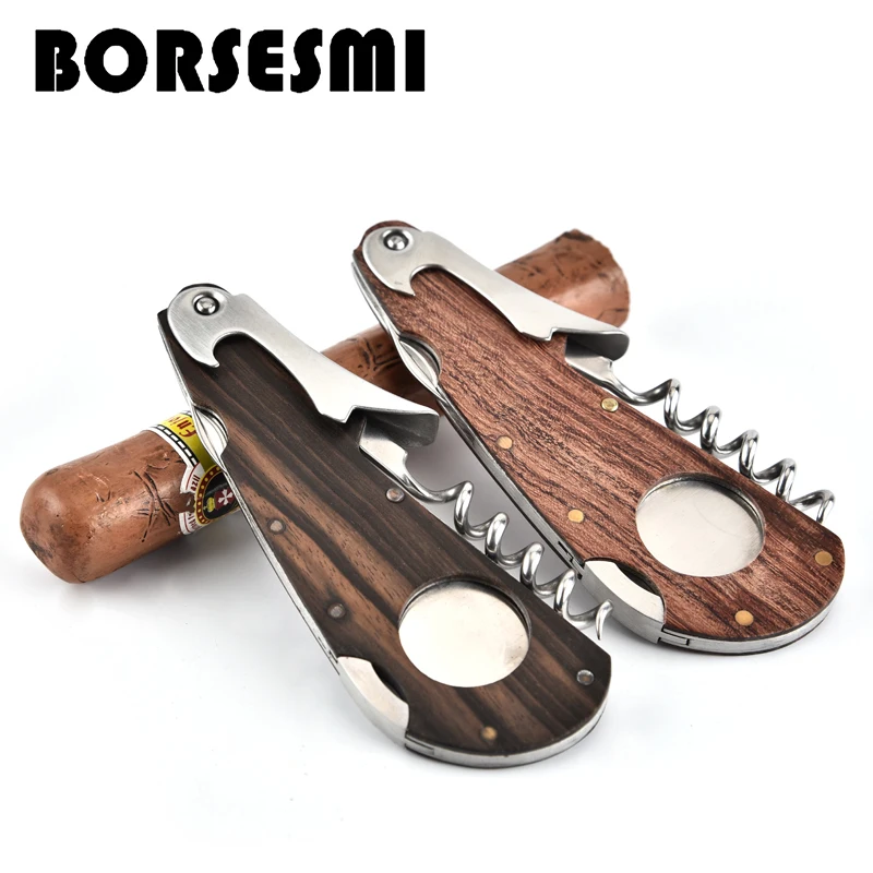 Hot sale stainless steel cigar scissors with wood pocket cigar cutter with Bottle opener multi function Cigarette knife tools
Hot sale stainless steel cigar scissors with wood pocket cigar cutter with Bottle opener multi function Cigarette knife tools