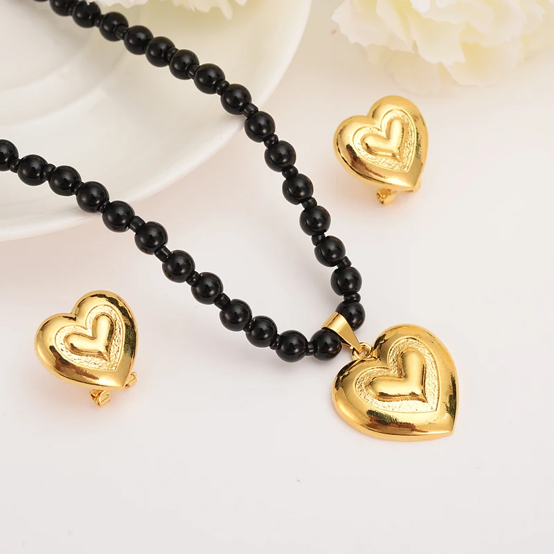 Gold Color Dubai Africa Jewellery Love Heart Pendant Necklaces Earrings Set Wedding Bridal Party Women Girls Party Gifts
Gold Color Dubai Africa Jewellery Love Heart Pendant Necklaces Earrings Set Wedding Bridal Party Women Girls Party Gifts
