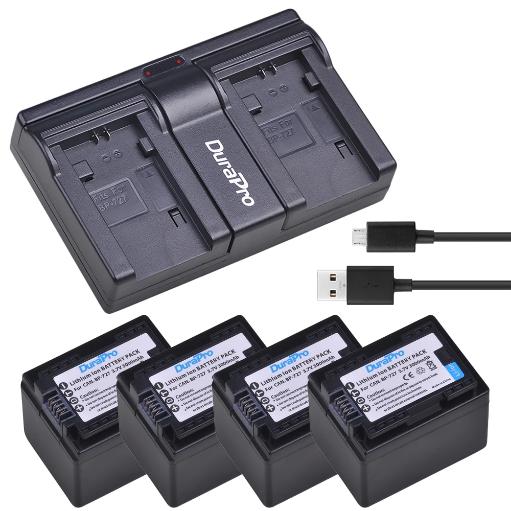 Аккумулятор для камеры 3000 BP BP-727, 4x727 мА · ч, зарядное устройство USB для Canon BP-709,BP-718,BP-727,CG-700, фотокамера VIXIA HF M50,M51,M52,M560,R300,R306
Аккумулятор для камеры 3000 BP BP-727, 4x727 мА · ч, зарядное устройство USB для Canon BP-709,BP-718,BP-727,CG-700, фотокамера VIXIA HF M50,M51,M52,M560,R300,R306