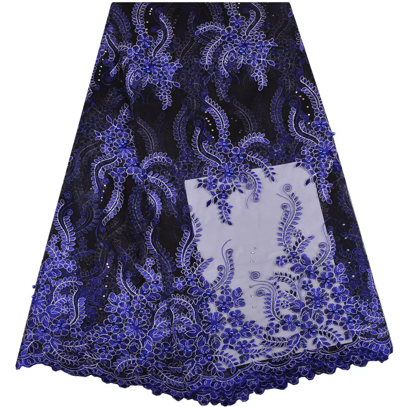 African Lace Fabric US Royal Blue African Voile French Lace Fabric With Rhinestone 5 yards/lot Wedding Dress Lace 1307
African Lace Fabric US Royal Blue African Voile French Lace Fabric With Rhinestone 5 yards/lot Wedding Dress Lace 1307