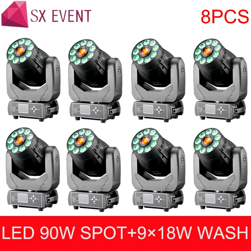 8pcs/lots LED 90W spot moving head light RGBWA UV 6IN1 LED Spot Wash Moving Head Light Two Function Available Spot Washer
8pcs/lots LED 90W spot moving head light RGBWA UV 6IN1 LED Spot Wash Moving Head Light Two Function Available Spot Washer