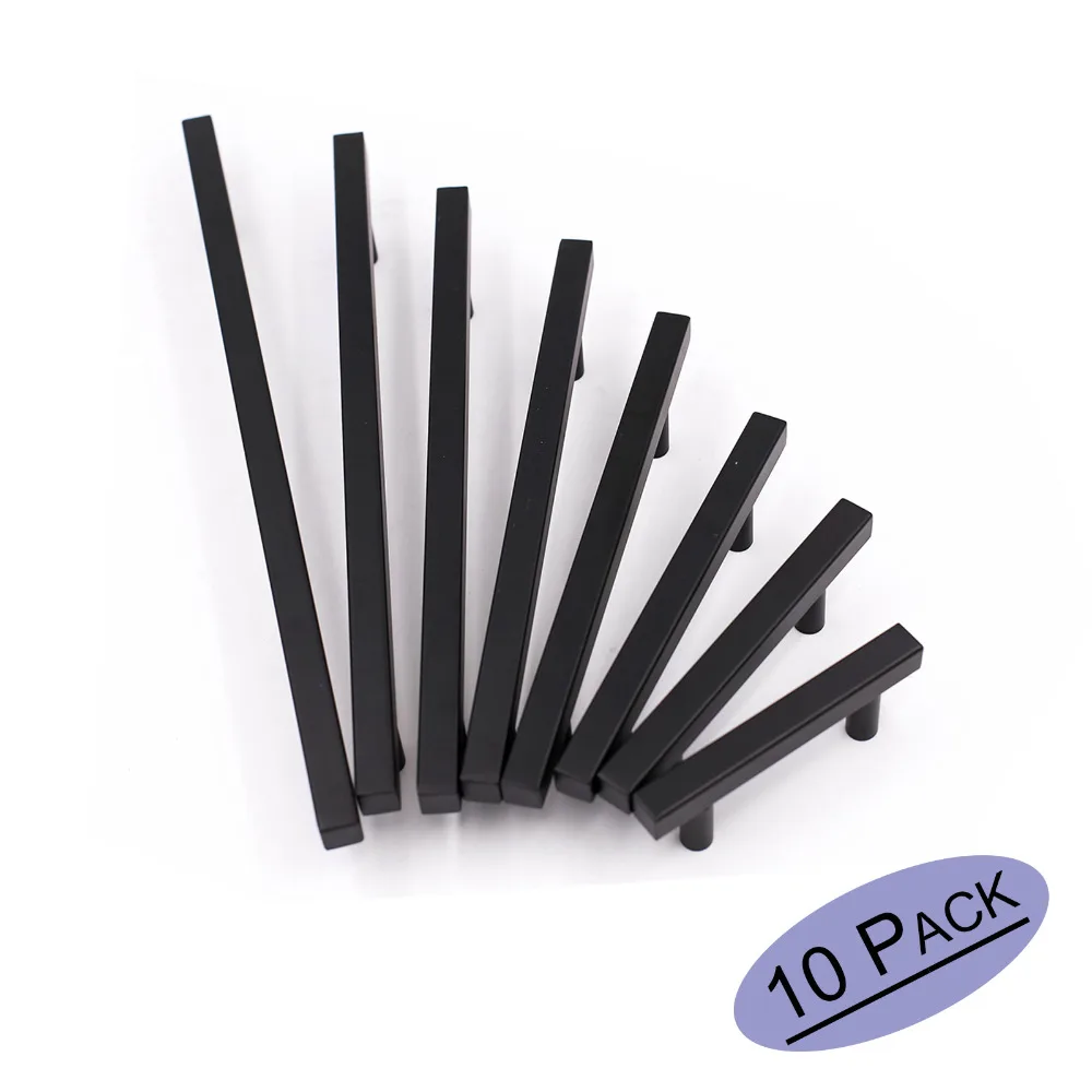 Goldenwarm Cabinet Handles Black Drawer Pulls Square T Bar Stainless Steel Cabinet Hardware Drawer Knob Furniture Handle 10 Pack
Goldenwarm Cabinet Handles Black Drawer Pulls Square T Bar Stainless Steel Cabinet Hardware Drawer Knob Furniture Handle 10 Pack