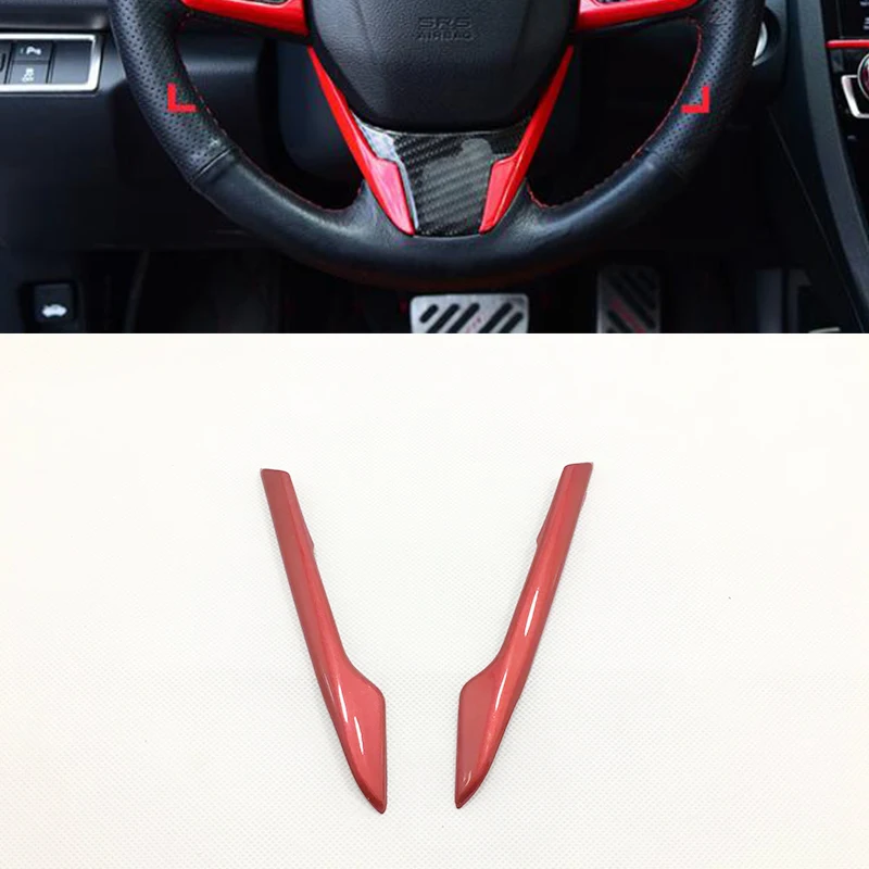 For Honda Civic 10th 2016 2017 2018 ABS Plastic Red Car Steering wheel Button frame Cover Protector Accessories car styling 2pcs
For Honda Civic 10th 2016 2017 2018 ABS Plastic Red Car Steering wheel Button frame Cover Protector Accessories car styling 2pcs