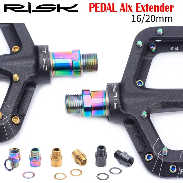 Super Light Titanium Alloy Bicycle Pedal Axis Extender 16mm / 20mm Mountain Bike Pedel Axis Lengthen Stronger Designed
Super Light Titanium Alloy Bicycle Pedal Axis Extender 16mm / 20mm Mountain Bike Pedel Axis Lengthen Stronger Designed