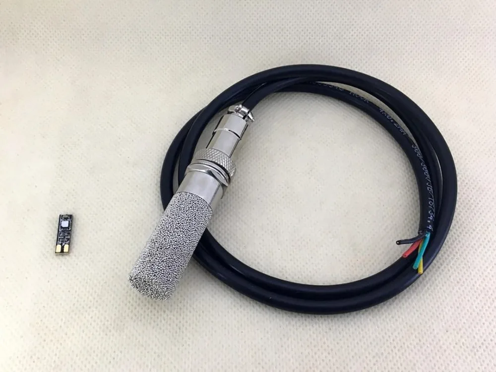 Original temperature humidity sensor SHT31-DIS-F metal protective cover house with four-core cable DIY
Original temperature humidity sensor SHT31-DIS-F metal protective cover house with four-core cable DIY