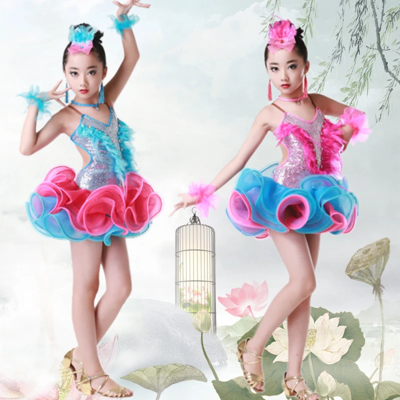 Children professional Latin dance performance clothing new girls Diamond flow Sula Ding skirts Junior Latin competition clothing
Children professional Latin dance performance clothing new girls Diamond flow Sula Ding skirts Junior Latin competition clothing
