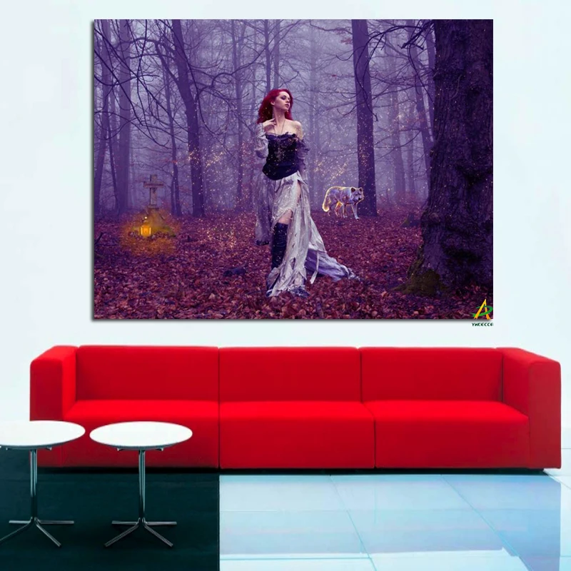 HD Print Beautiful Sexy Girl in Purple Forest Landscape Canvas Painting for Wall Picture for Living Room Poster Cuadros Decor
HD Print Beautiful Sexy Girl in Purple Forest Landscape Canvas Painting for Wall Picture for Living Room Poster Cuadros Decor