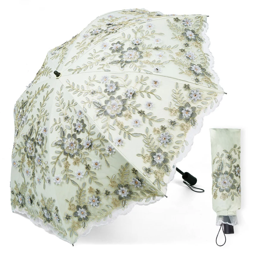 Elegant Lace Wedding Umbrella for Women, Dual-Folding Umbrella, Embroidery Umbrellas, Female Sunny Parasol, High Quality
Elegant Lace Wedding Umbrella for Women, Dual-Folding Umbrella, Embroidery Umbrellas, Female Sunny Parasol, High Quality