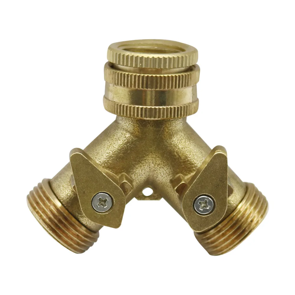 Garden Tap 2-Way Connector Brass Female thread Valves agriculture gardening tools and equipment quick connector 1 Pc
Garden Tap 2-Way Connector Brass Female thread Valves agriculture gardening tools and equipment quick connector 1 Pc