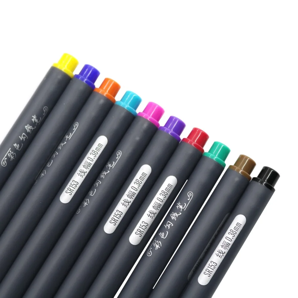 10Pcs/Set Colors Set Art Marker 0.38mm Micron Liner Fineliner Pens for Metallic Marker Draw Pen Color Sketch Stationery Supplies
10Pcs/Set Colors Set Art Marker 0.38mm Micron Liner Fineliner Pens for Metallic Marker Draw Pen Color Sketch Stationery Supplies