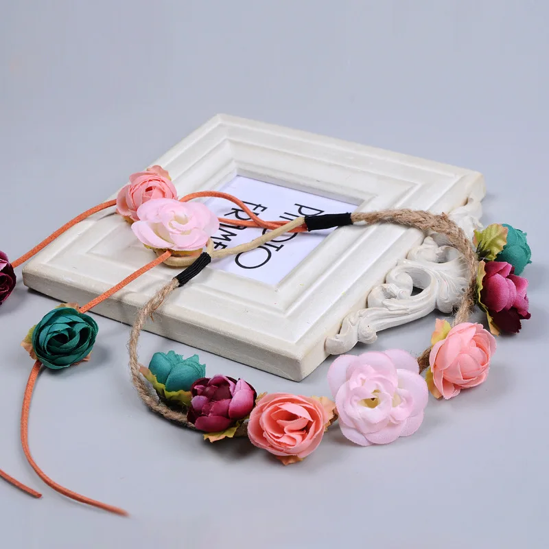 Women Girl Rose Flower Crown Wreath Wedding Bridal Artificial Flower Headband Tiara Hair Floral Hair band Hair Accessories 2018
Women Girl Rose Flower Crown Wreath Wedding Bridal Artificial Flower Headband Tiara Hair Floral Hair band Hair Accessories 2018