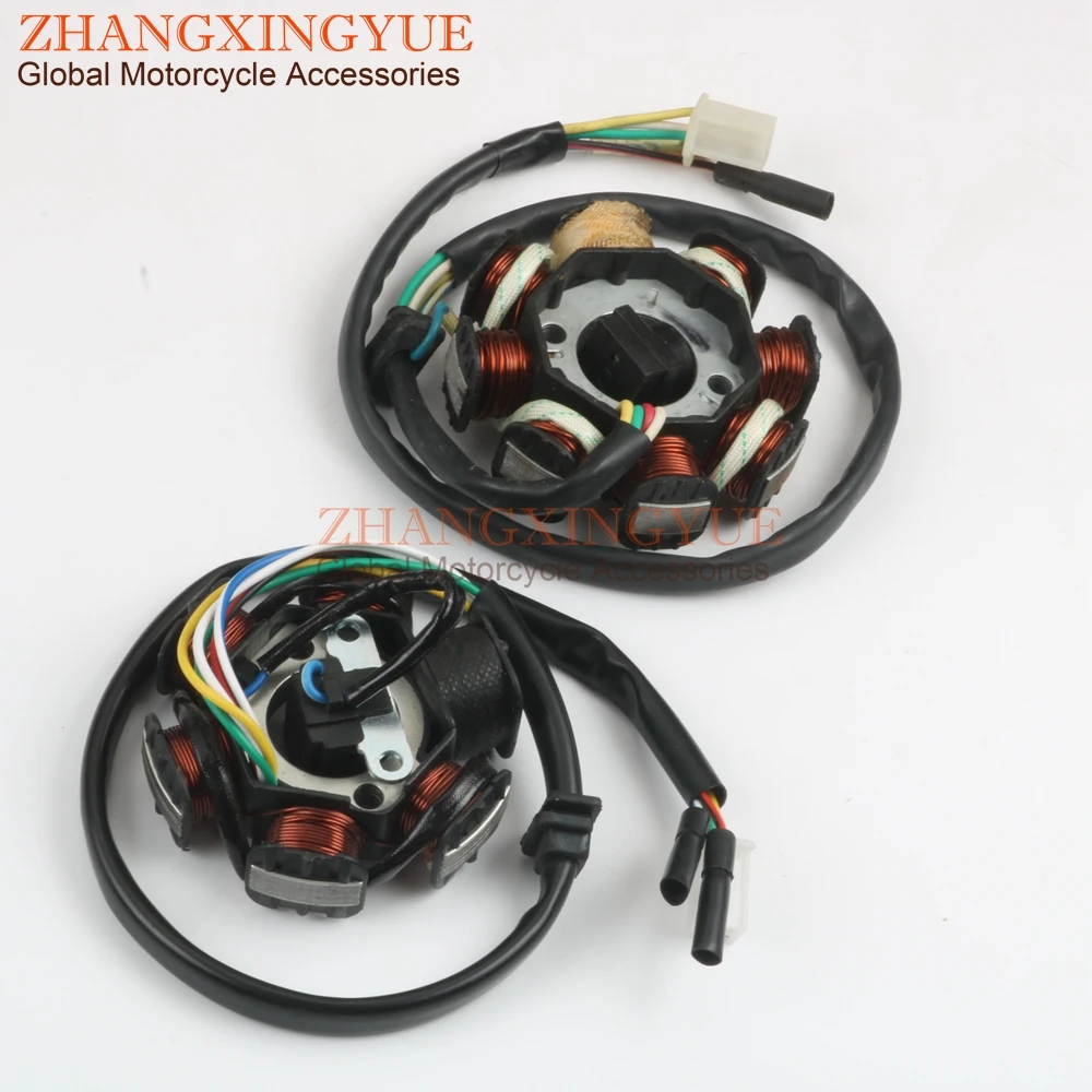 Scooter Ignition Stator 6-8 coils for SYM Fiddle 2 Jet 4 Orbit 1 2 Symphony S SR Symply 1 2 125/150 GY6 152QMI 157QMJ 4-stroke
Scooter Ignition Stator 6-8 coils for SYM Fiddle 2 Jet 4 Orbit 1 2 Symphony S SR Symply 1 2 125/150 GY6 152QMI 157QMJ 4-stroke