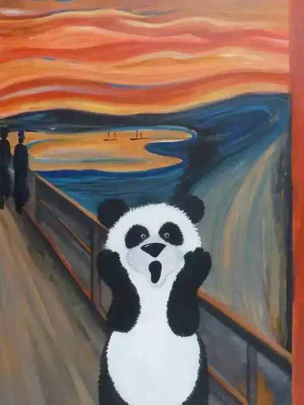 High Quality Abstract Painting for Living Room Wall Decor Edvard munch Style Painting Chinese Panda Animal Painting Hand Painted
High Quality Abstract Painting for Living Room Wall Decor Edvard munch Style Painting Chinese Panda Animal Painting Hand Painted