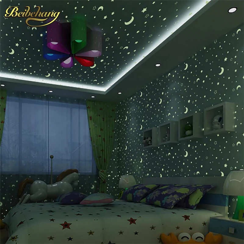 beibehang Wholesale and retail blue stars children nightlight wallpaper baby bedroom top special non - woven fluorescent
beibehang Wholesale and retail blue stars children nightlight wallpaper baby bedroom top special non - woven fluorescent