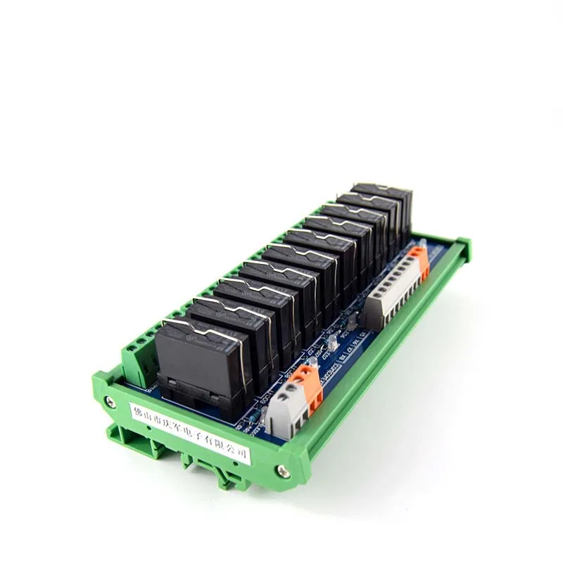 16A/12A/8A 10 way relay output module DC24V industrial grade PLC control signal expansion conversion amplification board
16A/12A/8A 10 way relay output module DC24V industrial grade PLC control signal expansion conversion amplification board
