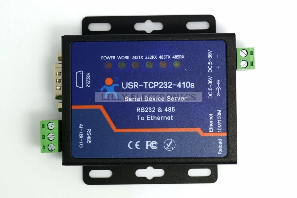 USR-TCP232-410S RS232 RS485 Ethernet Converter Serial Ethernet to Modbus Converter
USR-TCP232-410S RS232 RS485 Ethernet Converter Serial Ethernet to Modbus Converter