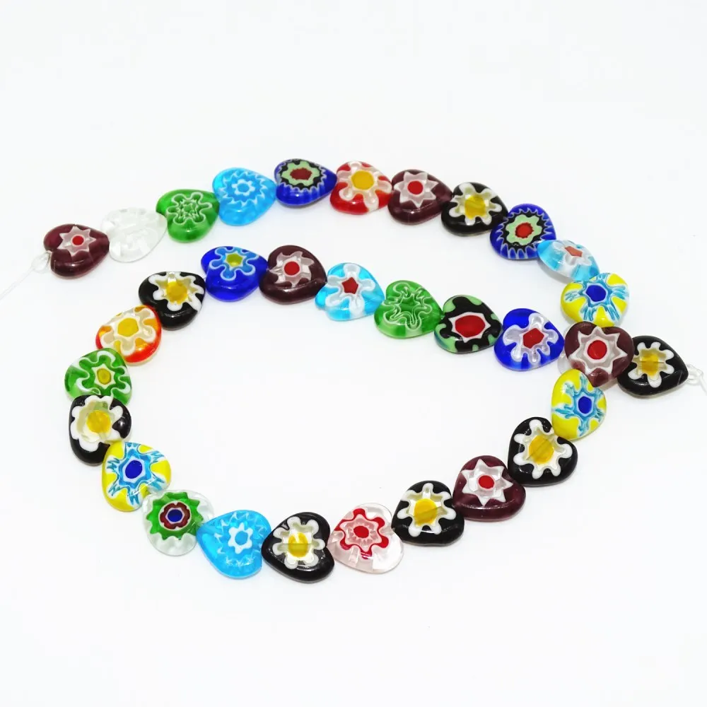 DIY Handmade Lampwork millefiori glass heart beads bracelets and Necklace Making Jewelry
DIY Handmade Lampwork millefiori glass heart beads bracelets and Necklace Making Jewelry