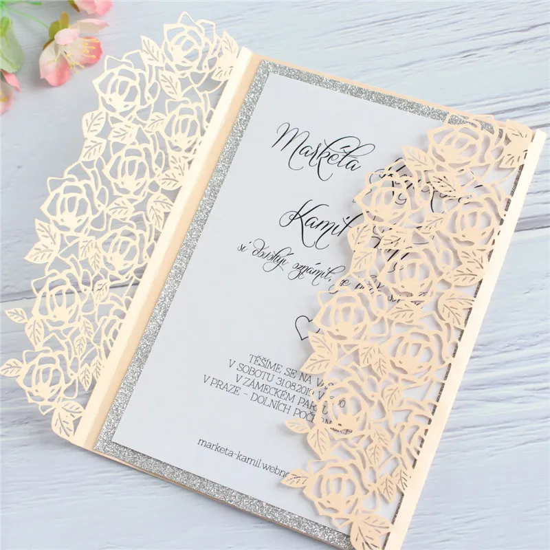 Dusty pink winter fall invitation marriage snowflake laser with glitter silver linning wedding party supply
Dusty pink winter fall invitation marriage snowflake laser with glitter silver linning wedding party supply