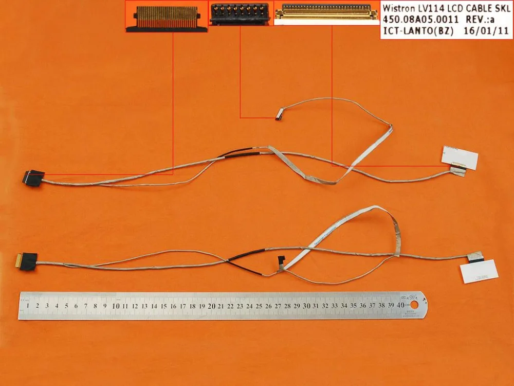 New Laptop Cable For LENOVO V110-14 V110-14isk LV114 PN: 450.08A05.0011 Screen LVDS Connector
New Laptop Cable For LENOVO V110-14 V110-14isk LV114 PN: 450.08A05.0011 Screen LVDS Connector