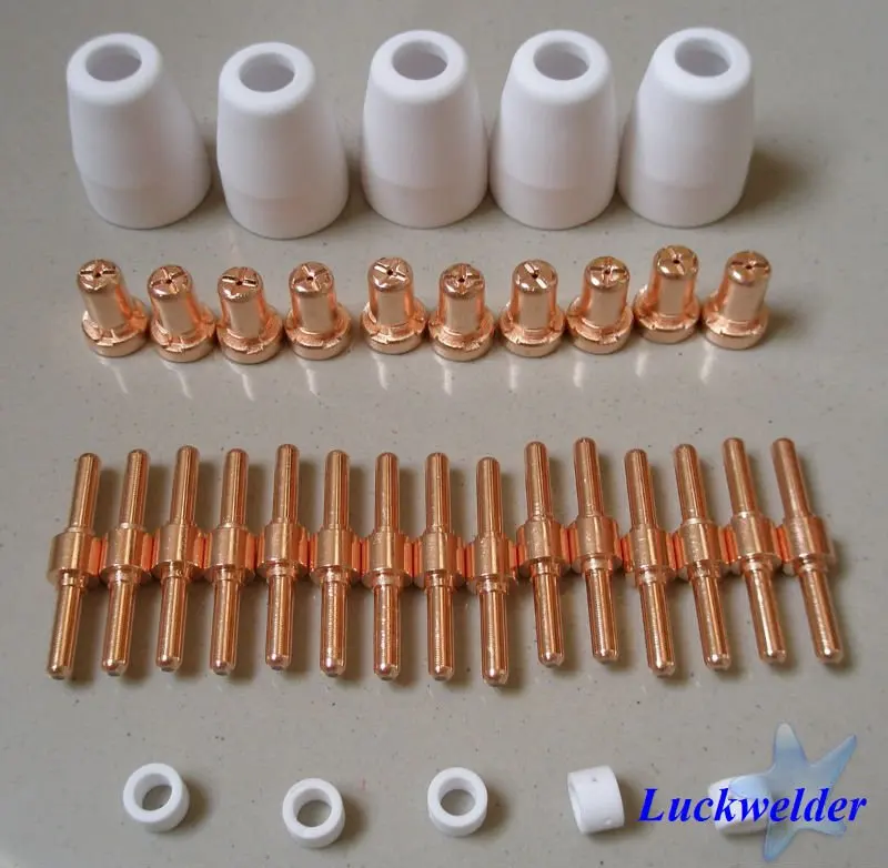 Extended long Tips Electrodes For 40A PT-31 Air Plasma Torch 30/40A Plasma Cutter 40pcs
Extended long Tips Electrodes For 40A PT-31 Air Plasma Torch 30/40A Plasma Cutter 40pcs