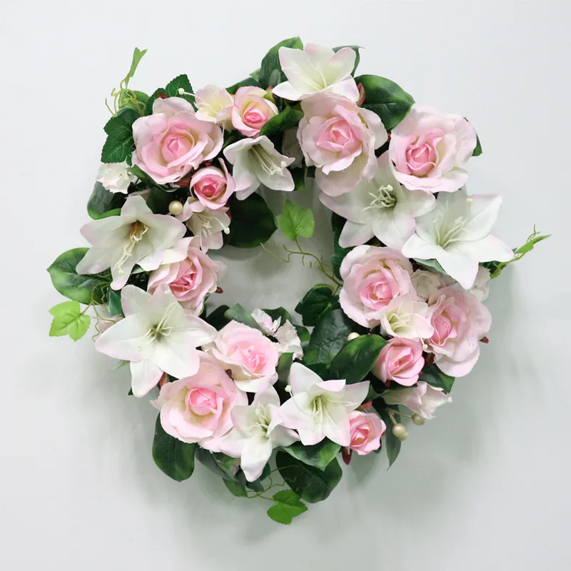 DIY Wedding Artificial Flower Rose Lily Plant Green Leaves Simulation Cane Adornment Garland Wall Party Decor Vine Lintel Flower
DIY Wedding Artificial Flower Rose Lily Plant Green Leaves Simulation Cane Adornment Garland Wall Party Decor Vine Lintel Flower