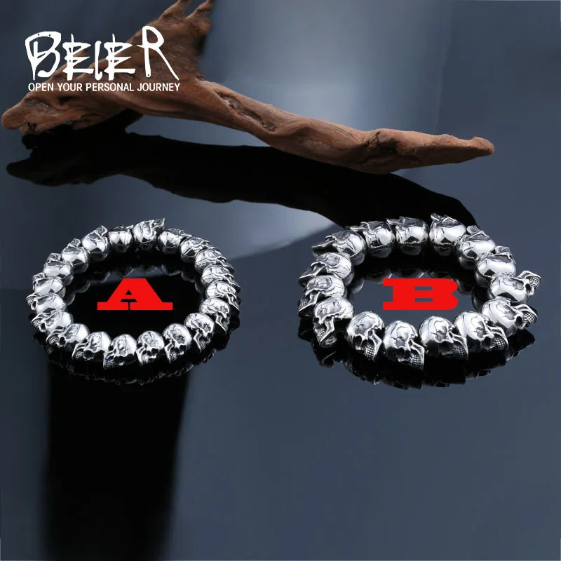 Beier 316L Stainless Steel bracelet new design punk skull men Bracelet Vintage Cool Jewelry LLBC8-027
Beier 316L Stainless Steel bracelet new design punk skull men Bracelet Vintage Cool Jewelry LLBC8-027
