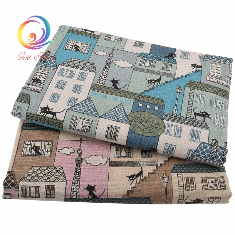 Cartoon Cat Patterned Linen Fabric Needlework Textile DIY Sewing Fabrics For Home Decoration Cloth Tablecloth Curtain Material
Cartoon Cat Patterned Linen Fabric Needlework Textile DIY Sewing Fabrics For Home Decoration Cloth Tablecloth Curtain Material