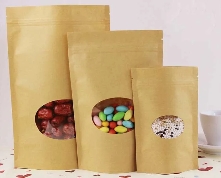 20*30+5cm 20pcs Kraft Paper Ziplock Window Bag For Gift/tea/candy/jewelry/bread Packaging Paper Food Bag Diy Jewelry Display
20*30+5cm 20pcs Kraft Paper Ziplock Window Bag For Gift/tea/candy/jewelry/bread Packaging Paper Food Bag Diy Jewelry Display